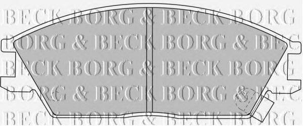 BORG & BECK BBP1785 Комплект гальмівних колодок, дискове гальмо