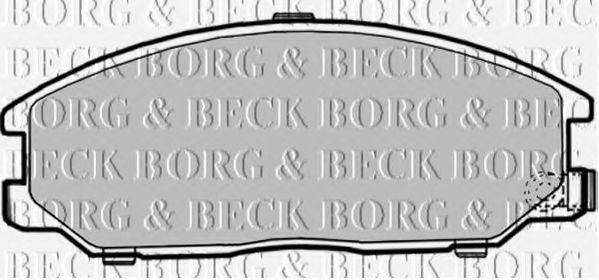 BORG & BECK BBP1786 Комплект гальмівних колодок, дискове гальмо