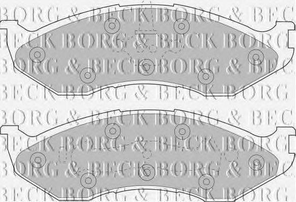 BORG & BECK BBP1794 Комплект гальмівних колодок, дискове гальмо