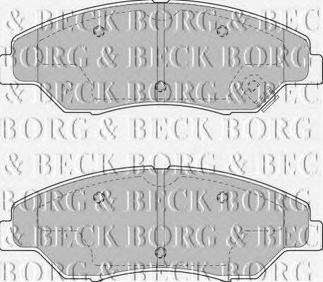 BORG & BECK BBP1795 Комплект гальмівних колодок, дискове гальмо