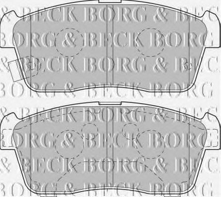 BORG & BECK BBP1801 Комплект гальмівних колодок, дискове гальмо