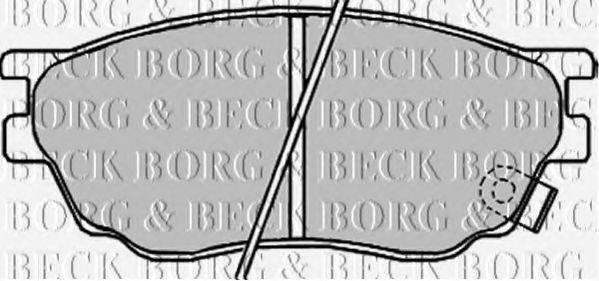 BORG & BECK BBP1814 Комплект гальмівних колодок, дискове гальмо
