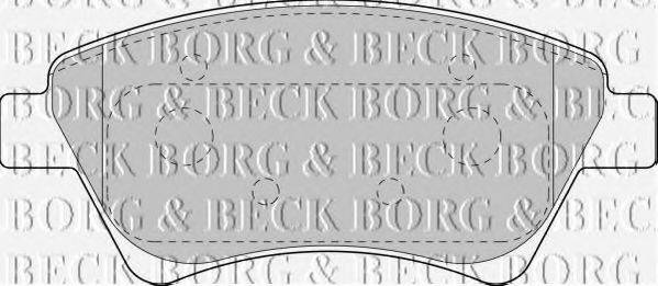BORG & BECK BBP1821 Комплект гальмівних колодок, дискове гальмо