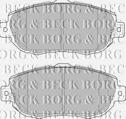 BORG & BECK BBP1848 Комплект гальмівних колодок, дискове гальмо