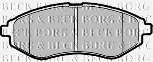 BORG & BECK BBP1879 Комплект гальмівних колодок, дискове гальмо