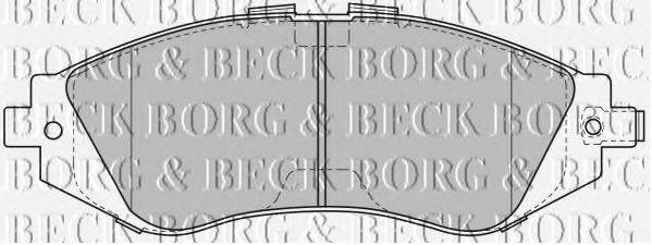 BORG & BECK BBP1881 Комплект гальмівних колодок, дискове гальмо