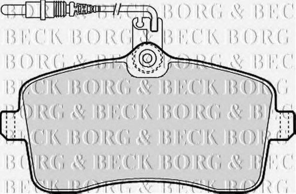 BORG & BECK BBP1897 Комплект гальмівних колодок, дискове гальмо