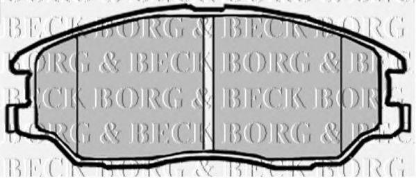 BORG & BECK BBP1912 Комплект гальмівних колодок, дискове гальмо