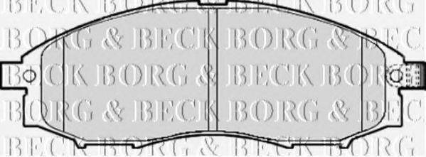 BORG & BECK BBP1922 Комплект гальмівних колодок, дискове гальмо