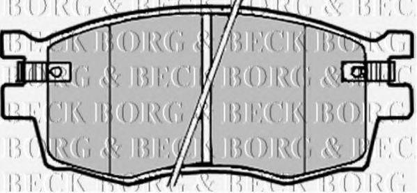 BORG & BECK BBP1923 Комплект гальмівних колодок, дискове гальмо