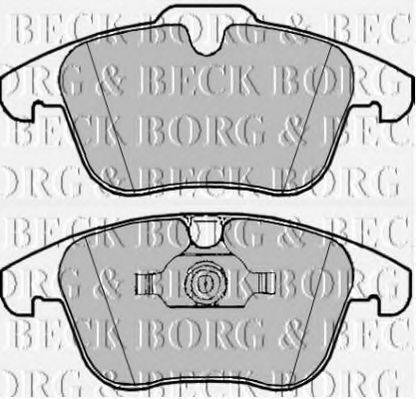 BORG & BECK BBP1981 Комплект гальмівних колодок, дискове гальмо