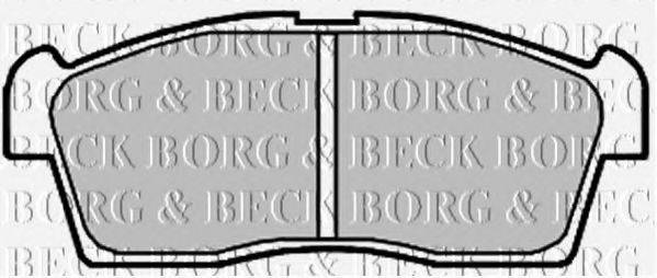 BORG & BECK BBP2009 Комплект гальмівних колодок, дискове гальмо