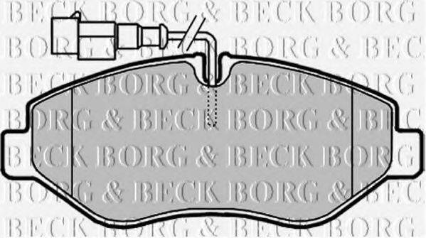 BORG & BECK BBP2024 Комплект гальмівних колодок, дискове гальмо