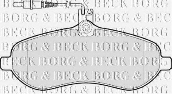BORG & BECK BBP2030 Комплект гальмівних колодок, дискове гальмо