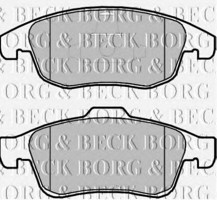 BORG & BECK BBP2069 Комплект гальмівних колодок, дискове гальмо