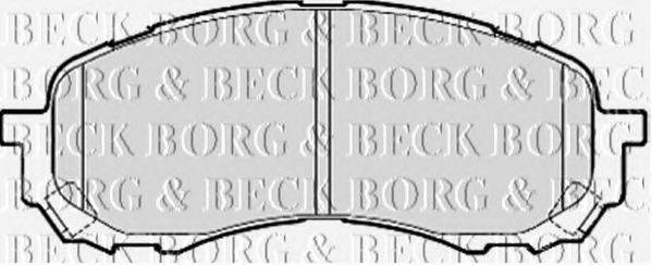 BORG & BECK BBP2078 Комплект гальмівних колодок, дискове гальмо