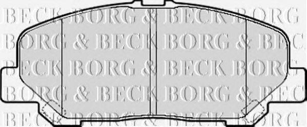 BORG & BECK BBP2082 Комплект гальмівних колодок, дискове гальмо