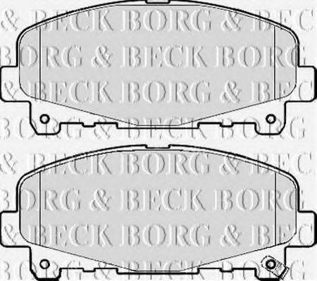 BORG & BECK BBP2112 Комплект гальмівних колодок, дискове гальмо