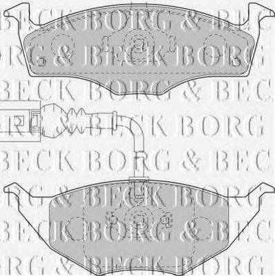 BORG & BECK BBP2129 Комплект гальмівних колодок, дискове гальмо