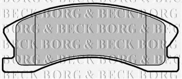 BORG & BECK BBP2148 Комплект гальмівних колодок, дискове гальмо