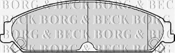 BORG & BECK BBP2156 Комплект гальмівних колодок, дискове гальмо