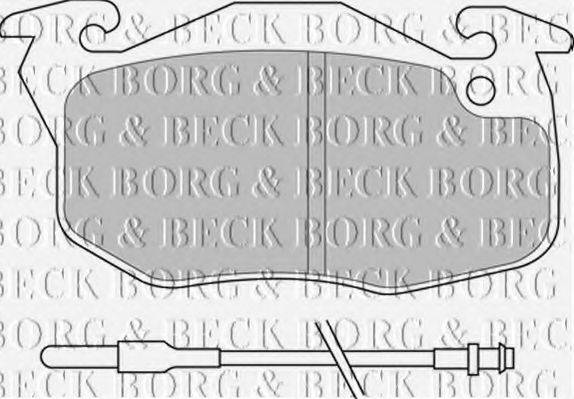 BORG & BECK BBP2159 Комплект гальмівних колодок, дискове гальмо