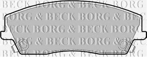 BORG & BECK BBP2167 Комплект гальмівних колодок, дискове гальмо