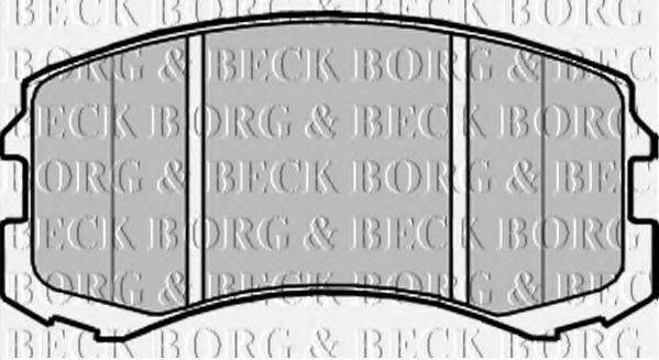 BORG & BECK BBP2201 Комплект гальмівних колодок, дискове гальмо