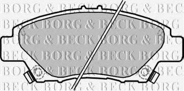 BORG & BECK BBP2207 Комплект гальмівних колодок, дискове гальмо
