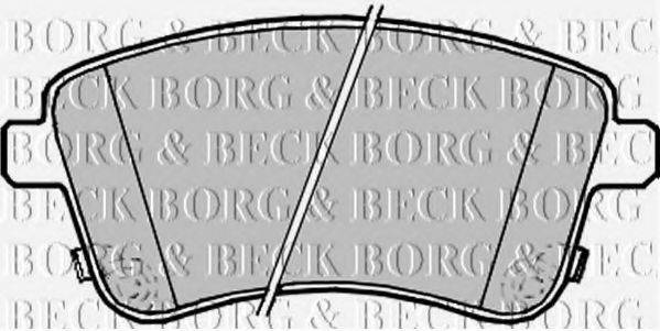 BORG & BECK BBP2233 Комплект гальмівних колодок, дискове гальмо