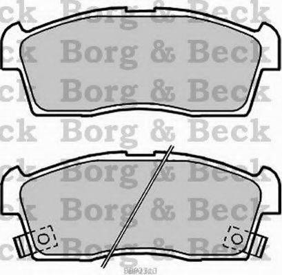 BORG & BECK BBP2313 Комплект гальмівних колодок, дискове гальмо