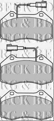 BORG & BECK BBP2319 Комплект гальмівних колодок, дискове гальмо