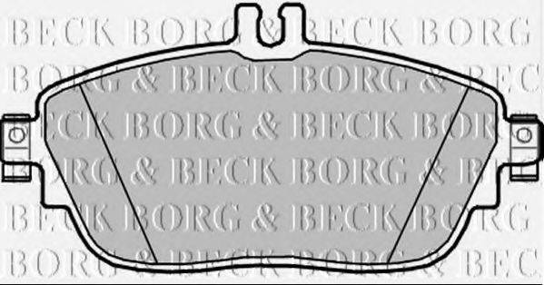 BORG & BECK BBP2344 Комплект гальмівних колодок, дискове гальмо