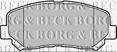 BORG & BECK BBP2355 Комплект гальмівних колодок, дискове гальмо