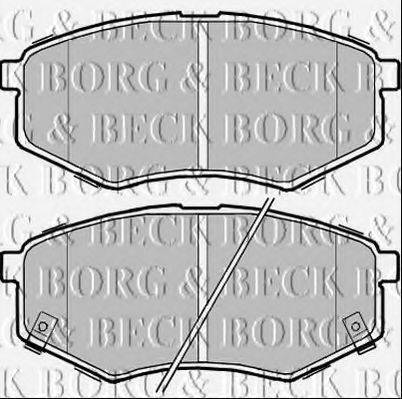 BORG & BECK BBP2368 Комплект гальмівних колодок, дискове гальмо