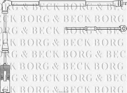 BORG & BECK BWL3026 Сигналізатор, знос гальмівних колодок