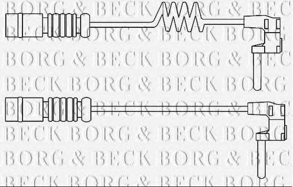 BORG & BECK BWL3103 Сигналізатор, знос гальмівних колодок