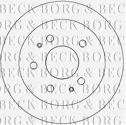 BORG & BECK BBD4146 гальмівний диск