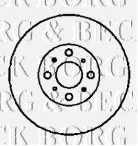 BORG & BECK BBD4349 гальмівний диск