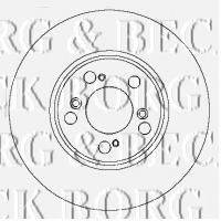 BORG & BECK BBD4425 гальмівний диск