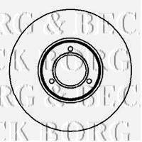 BORG & BECK BBD4505 гальмівний диск