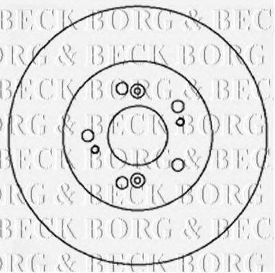 BORG & BECK BBD5176 гальмівний диск