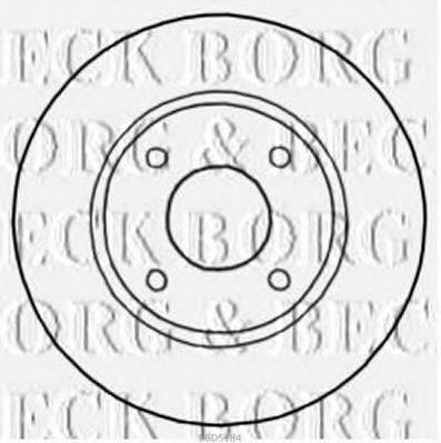 BORG & BECK BBD5184 гальмівний диск