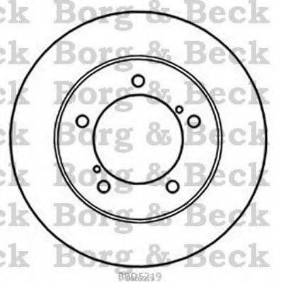 BORG & BECK BBD5219 гальмівний диск