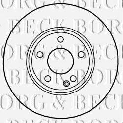 BORG & BECK BBD5268 гальмівний диск