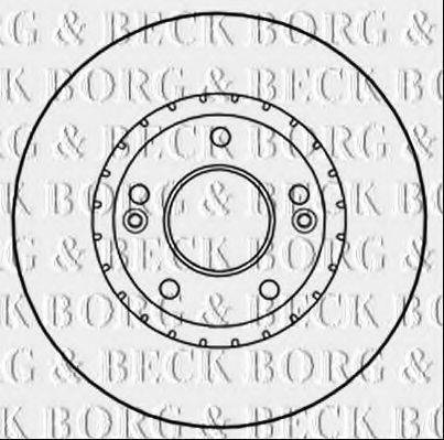 BORG & BECK BBD5278 гальмівний диск