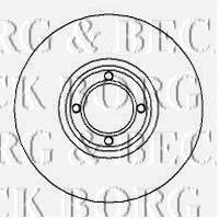 BORG & BECK BBD5723S гальмівний диск