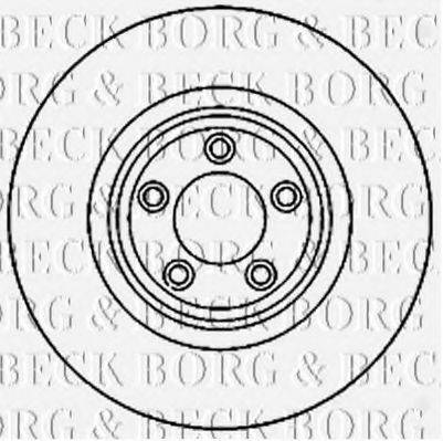 BORG & BECK BBD5821S гальмівний диск