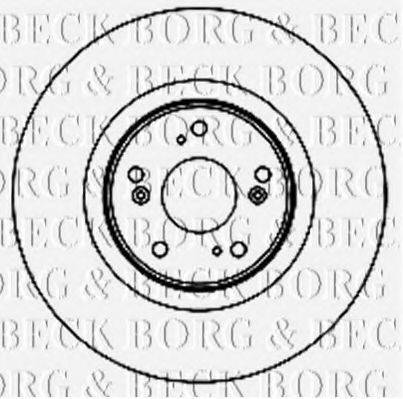 BORG & BECK BBD5892S гальмівний диск