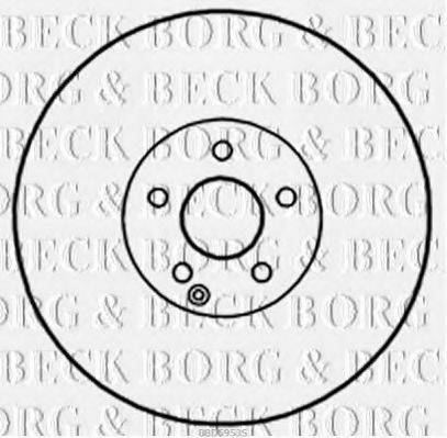 BORG & BECK BBD5953S гальмівний диск